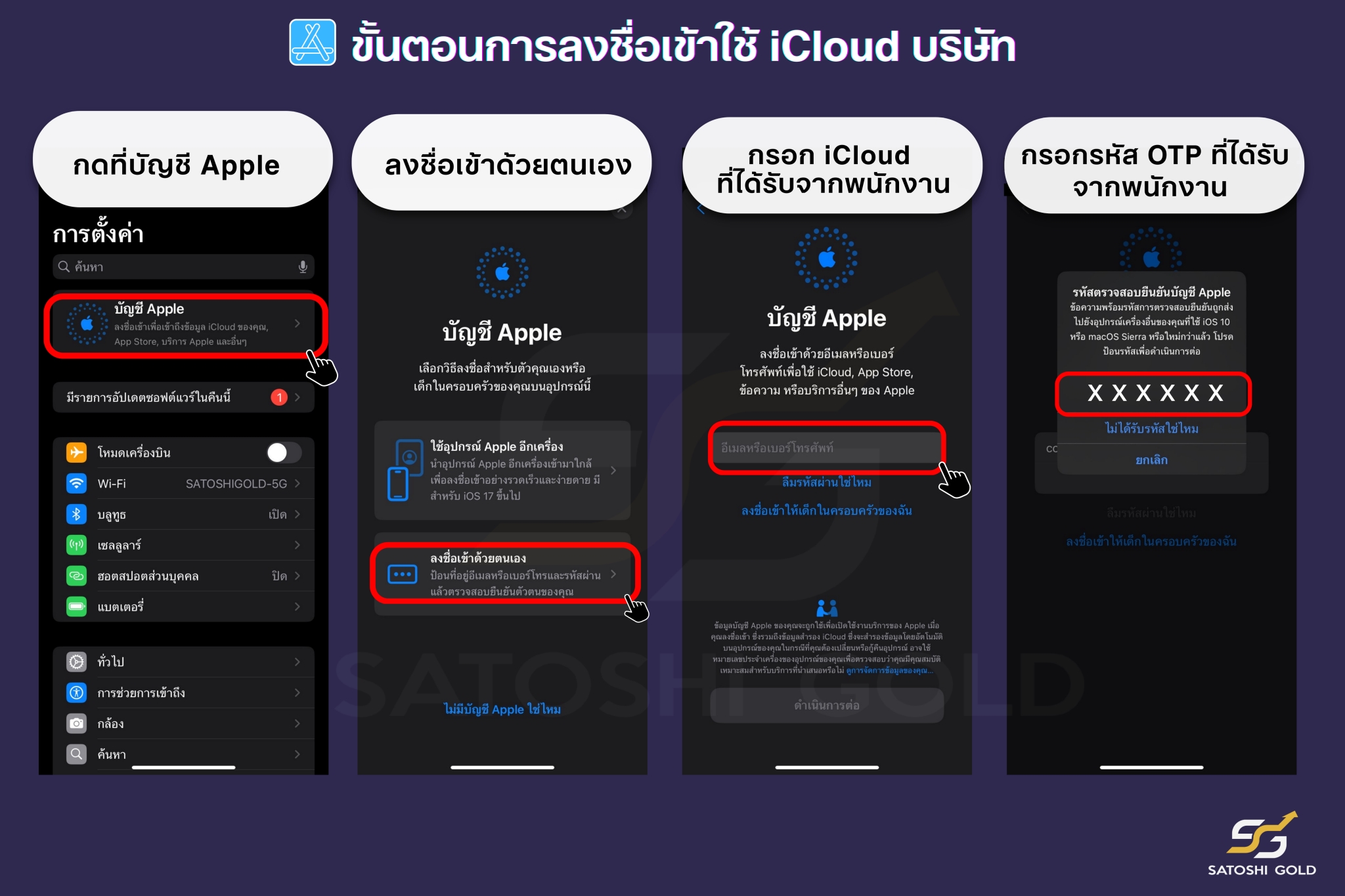 การลงชื่อเข้าใช้งานappleid